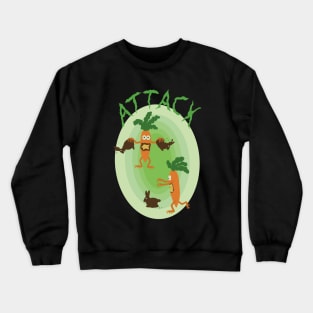 Easter zombie attack Crewneck Sweatshirt